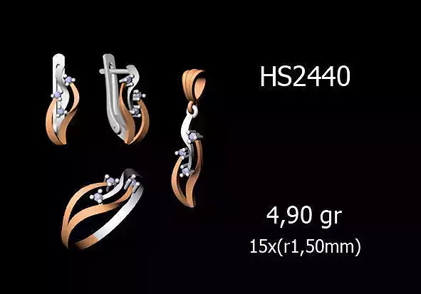 Women Rings Earrings Pendants STL OBJ FBX Details