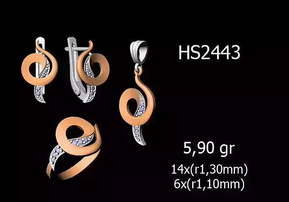 Women Rings Earrings Pendants STL OBJ FBX Details