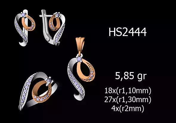 Women Rings Earrings Pendants STL OBJ FBX Details