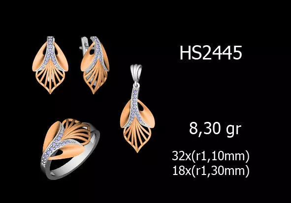 Women Rings Earrings Pendants STL OBJ FBX Details 3D print model_0