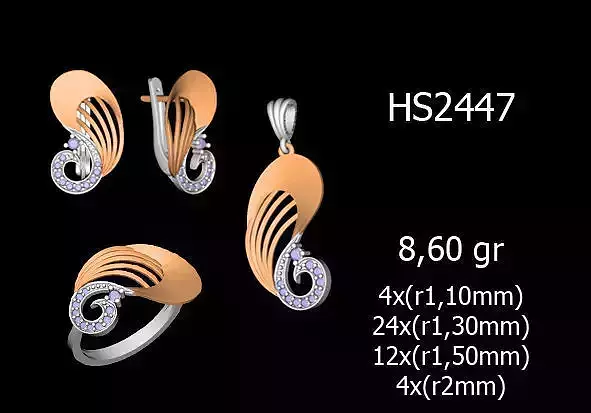 Women Rings Earrings Pendants STL OBJ FBX Details