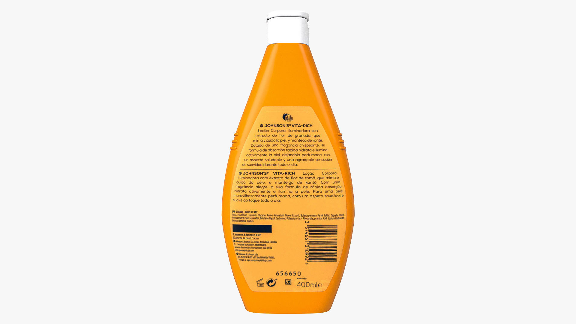 Johnsons Vita-Rich Papaya Extract Body Wash 3D model_5