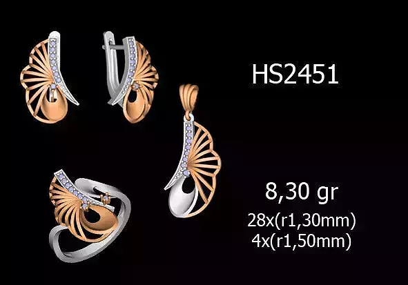 Women Rings Earrings Pendants STL OBJ FBX Details