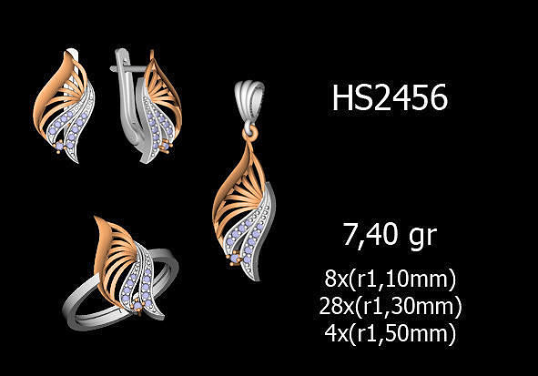 Women Rings Earrings Pendants STL OBJ FBX Details 3D print model