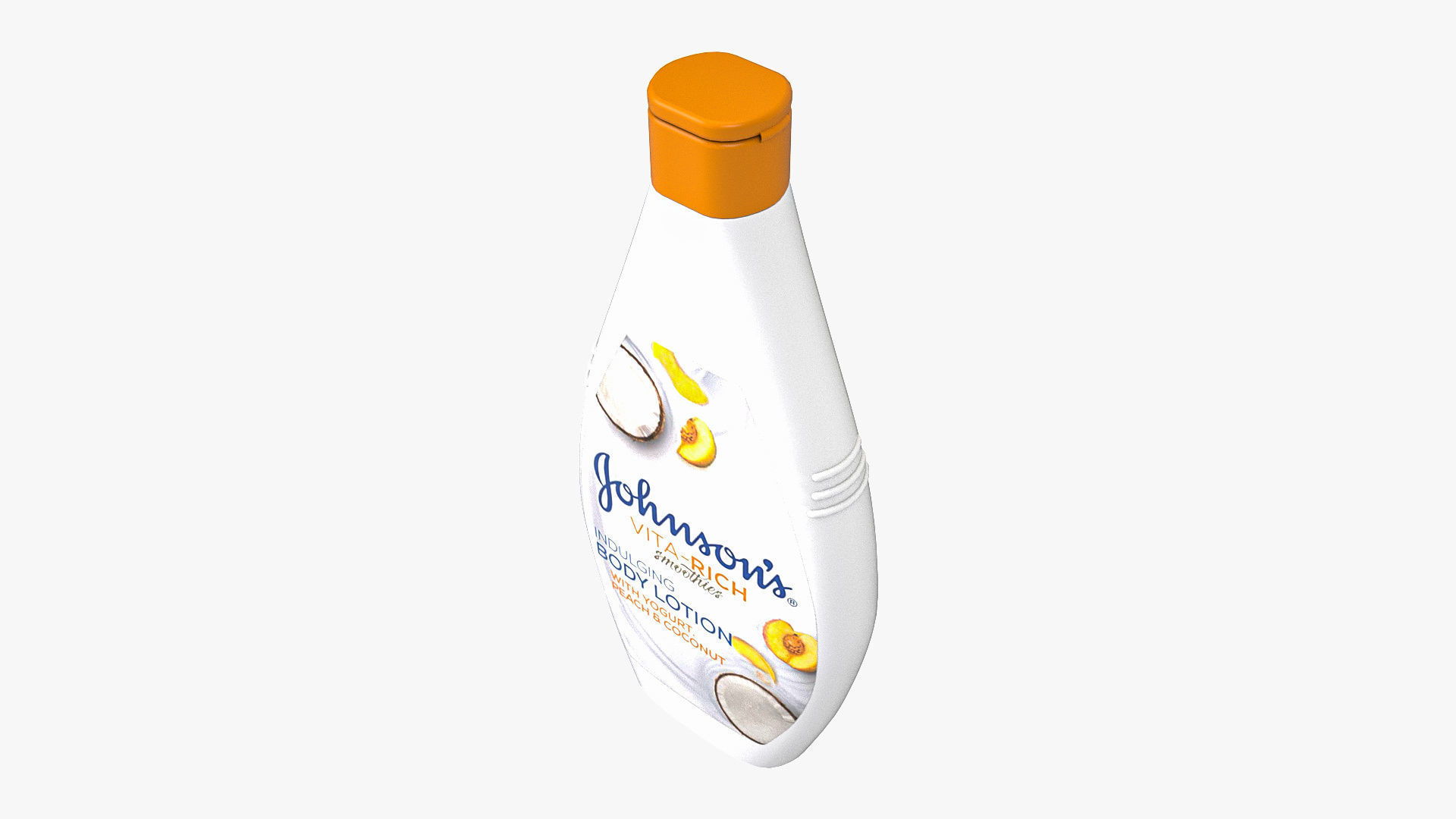 Johnsons Vita-Rich Yogurt Peach and Coconut Body Lotion 3D model_6