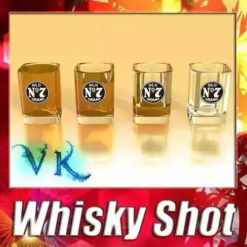 High Detailed Jack Daniels Whisky Shot Glass