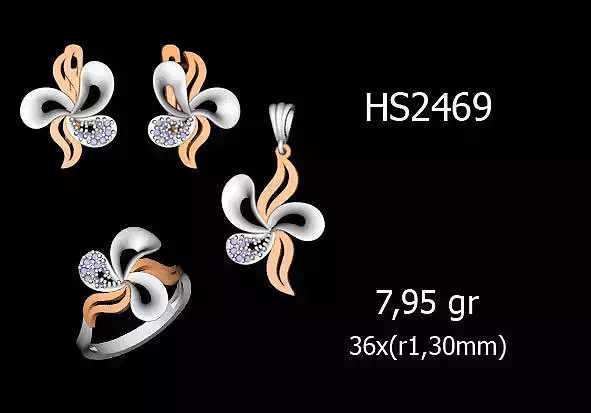 Women Rings Earrings Pendants STL OBJ FBX Details