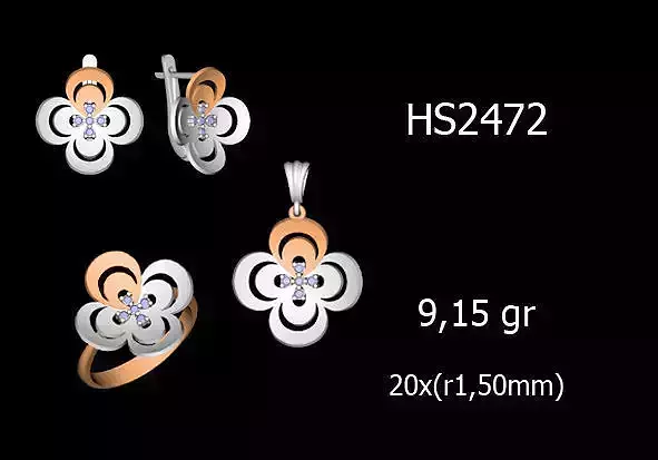 Women Rings Earrings Pendants STL OBJ FBX Details