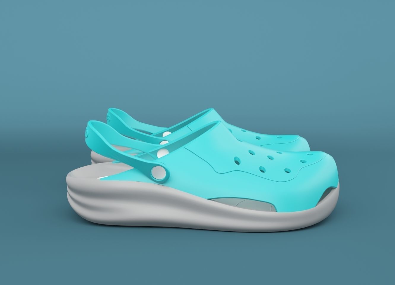 Crocs Shoes 3D print model_3