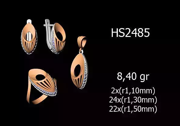 Women Rings Earrings Pendants STL OBJ FBX Details