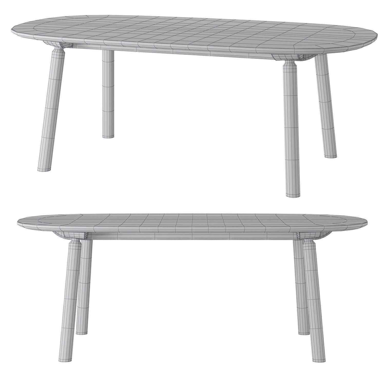 Another Country Hardy Dining Table Low-poly 3D model_3