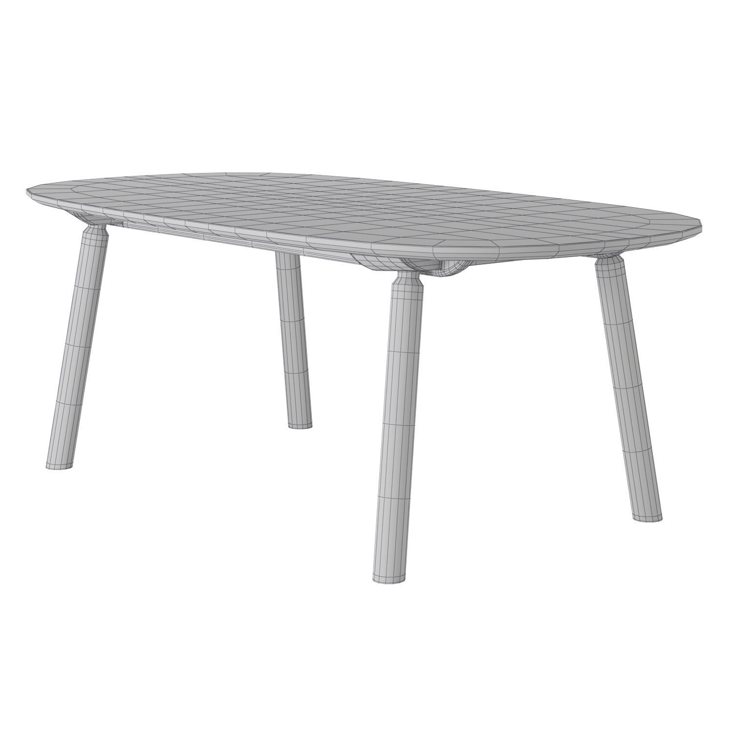 Another Country Hardy Dining Table Low-poly 3D model_4
