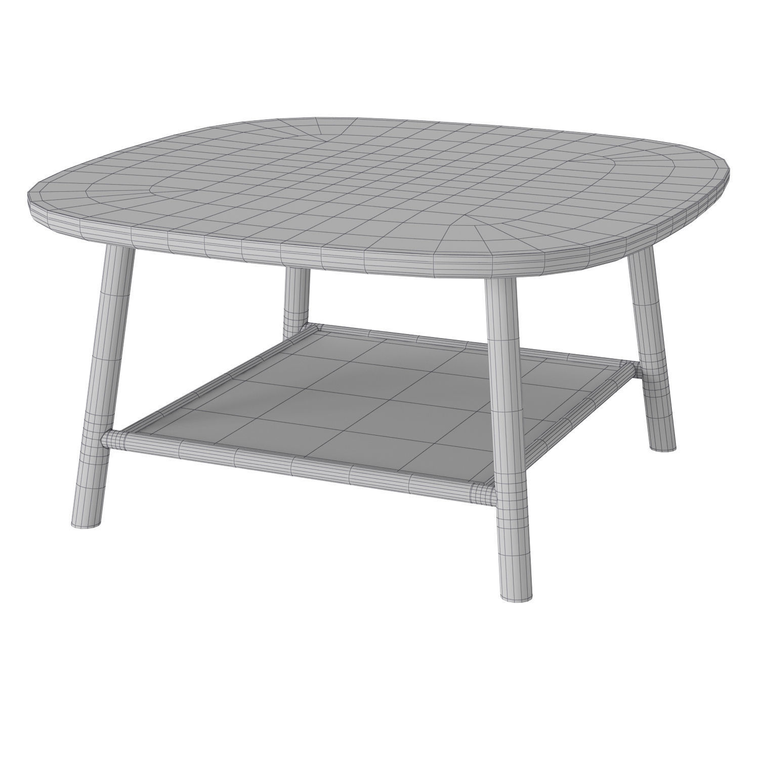 Another Country Hardy coffee table Low-poly 3D model_3