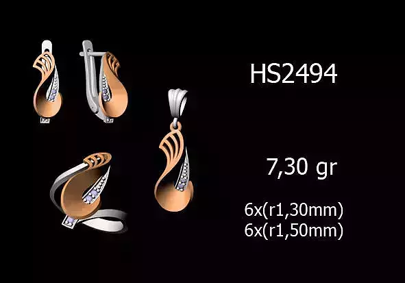 Women Rings Earrings Pendants STL OBJ FBX Details