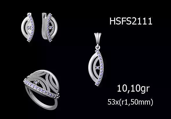 Women Rings Earrings Pendants STL OBJ FBX Details