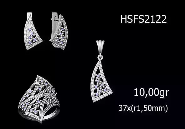 Women Rings Earrings Pendants STL OBJ FBX Details