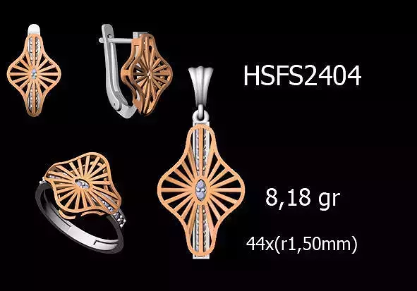Women Rings Earrings Pendants STL OBJ FBX Details