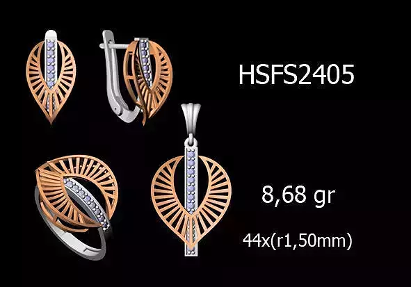 Women Rings Earrings Pendants STL OBJ FBX Details