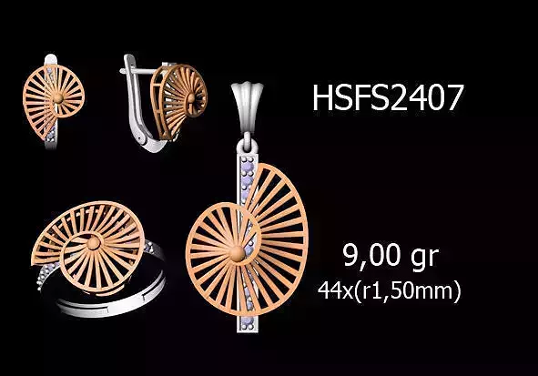 Women Rings Earrings Pendants STL OBJ FBX Details