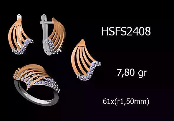 Women Rings Earrings Pendants STL OBJ FBX Details