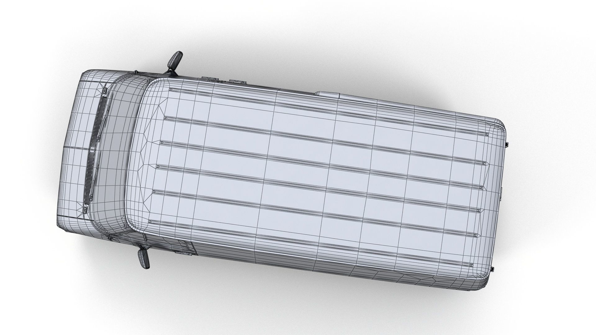 Comercial Van Low-poly 3D model_15