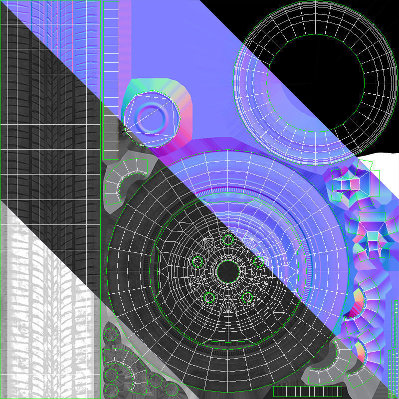 Comercial Van Low-poly 3D model_42