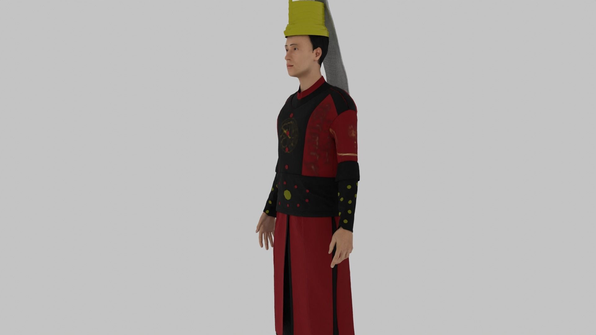 Janissary - Ottoman Soldier Low-poly 3D model_7