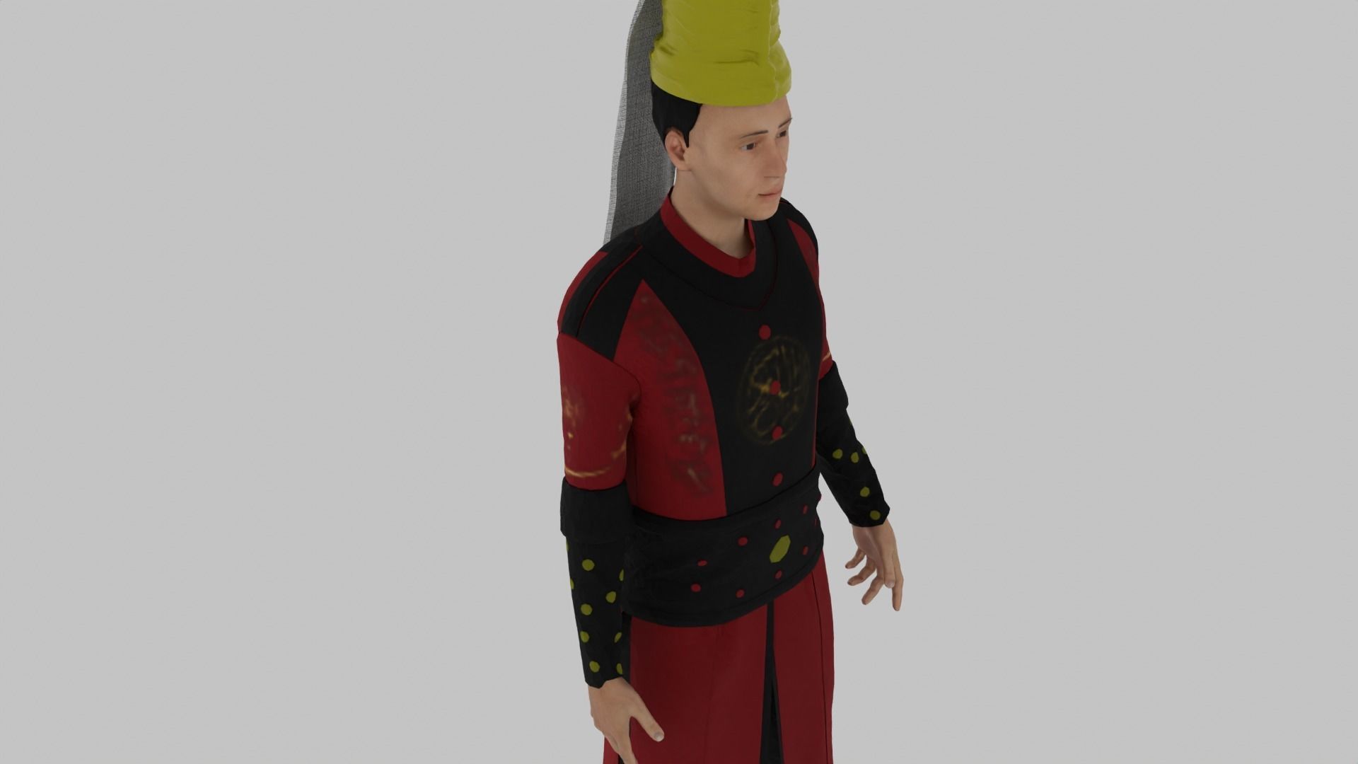 Janissary - Ottoman Soldier Low-poly 3D model_5