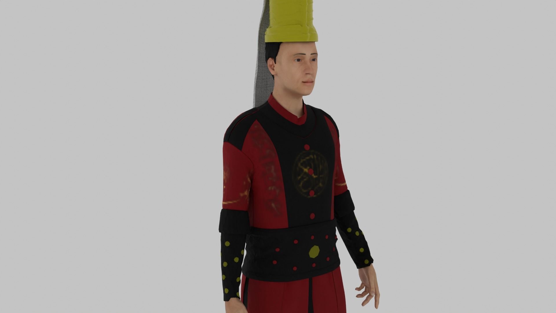 Janissary - Ottoman Soldier Low-poly 3D model_6