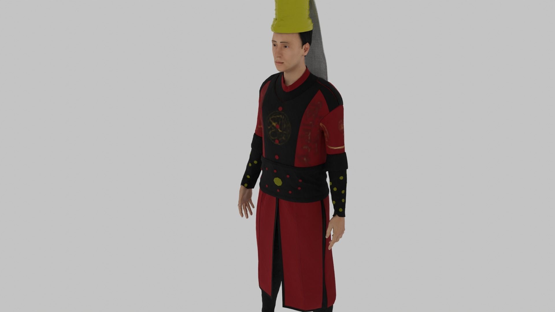 Janissary - Ottoman Soldier Low-poly 3D model_4