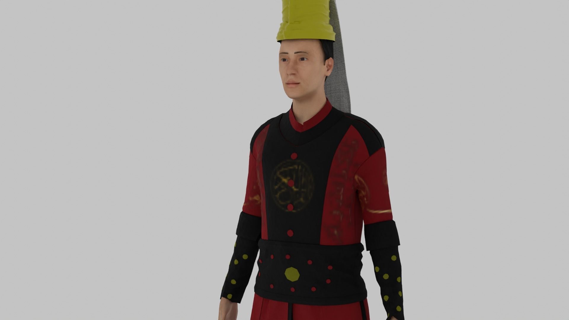 Janissary - Ottoman Soldier Low-poly 3D model_1