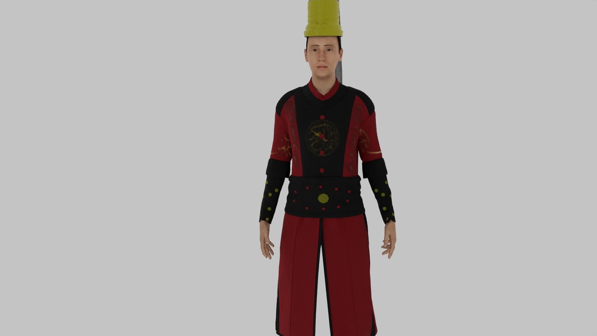 Janissary - Ottoman Soldier Low-poly 3D model_3