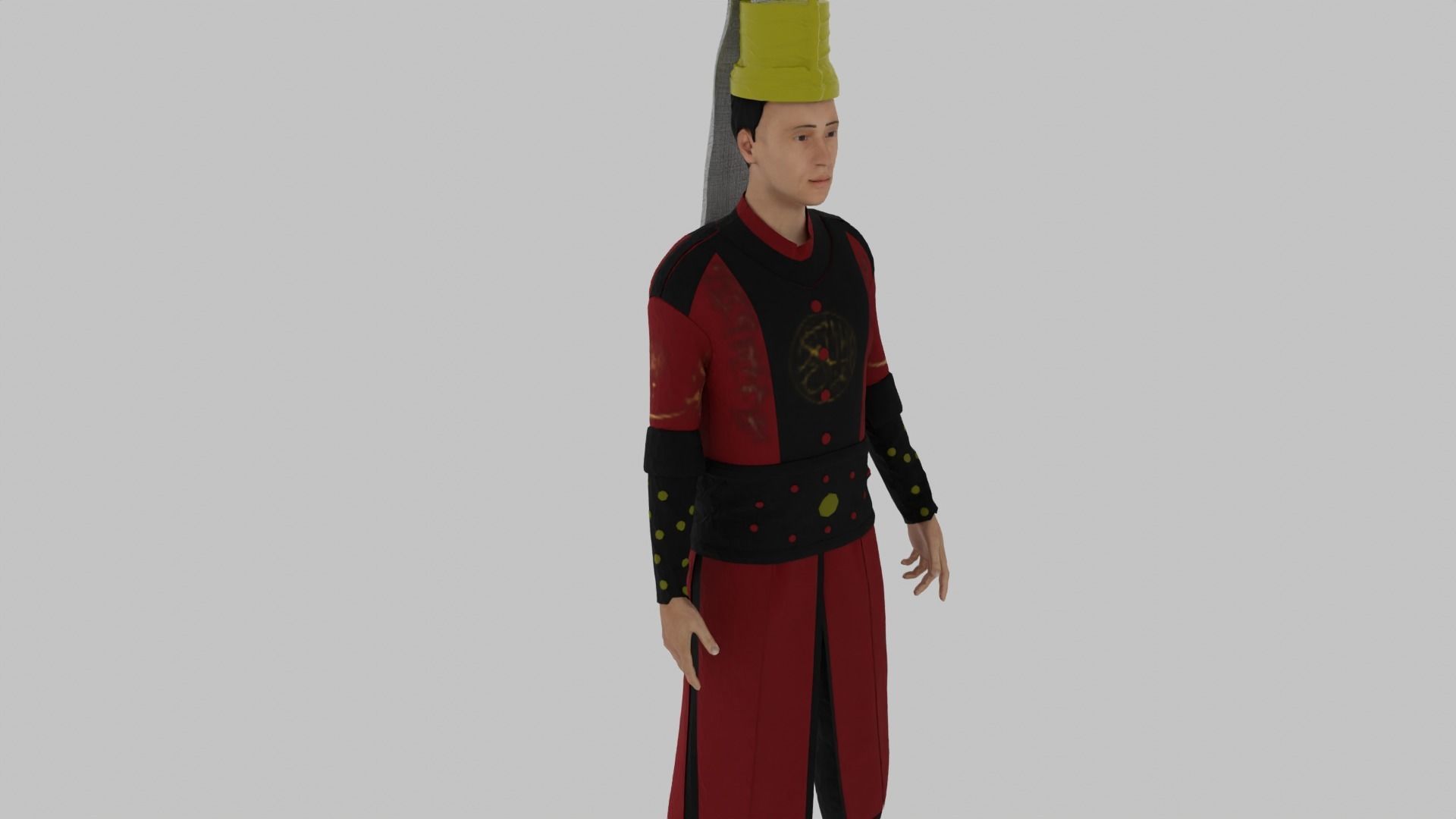 Janissary - Ottoman Soldier Low-poly 3D model_2