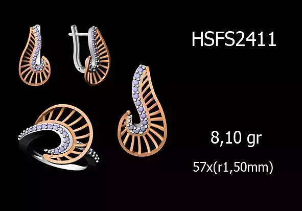 Women Rings Earrings Pendants STL OBJ FBX Details