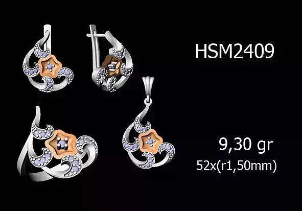 Women Rings Earrings Pendants STL OBJ FBX Details