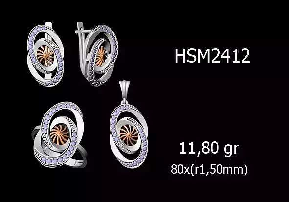 Women Rings Earrings Pendants STL OBJ FBX Details