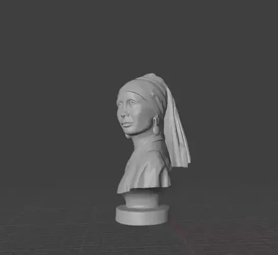 Girl with a Pearl Earring 3D print model