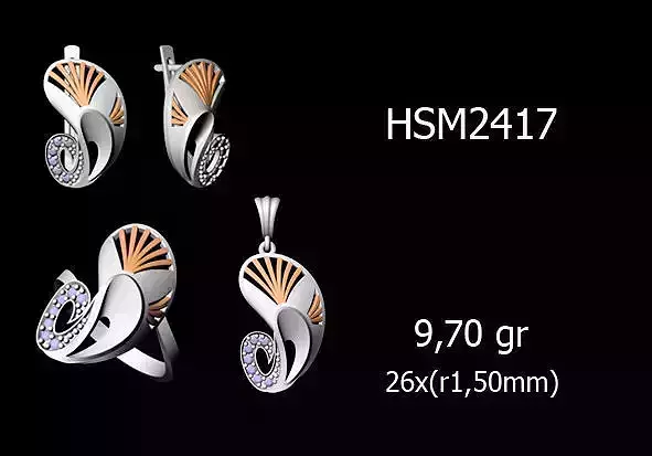 Women Rings Earrings Pendants STL OBJ FBX Details