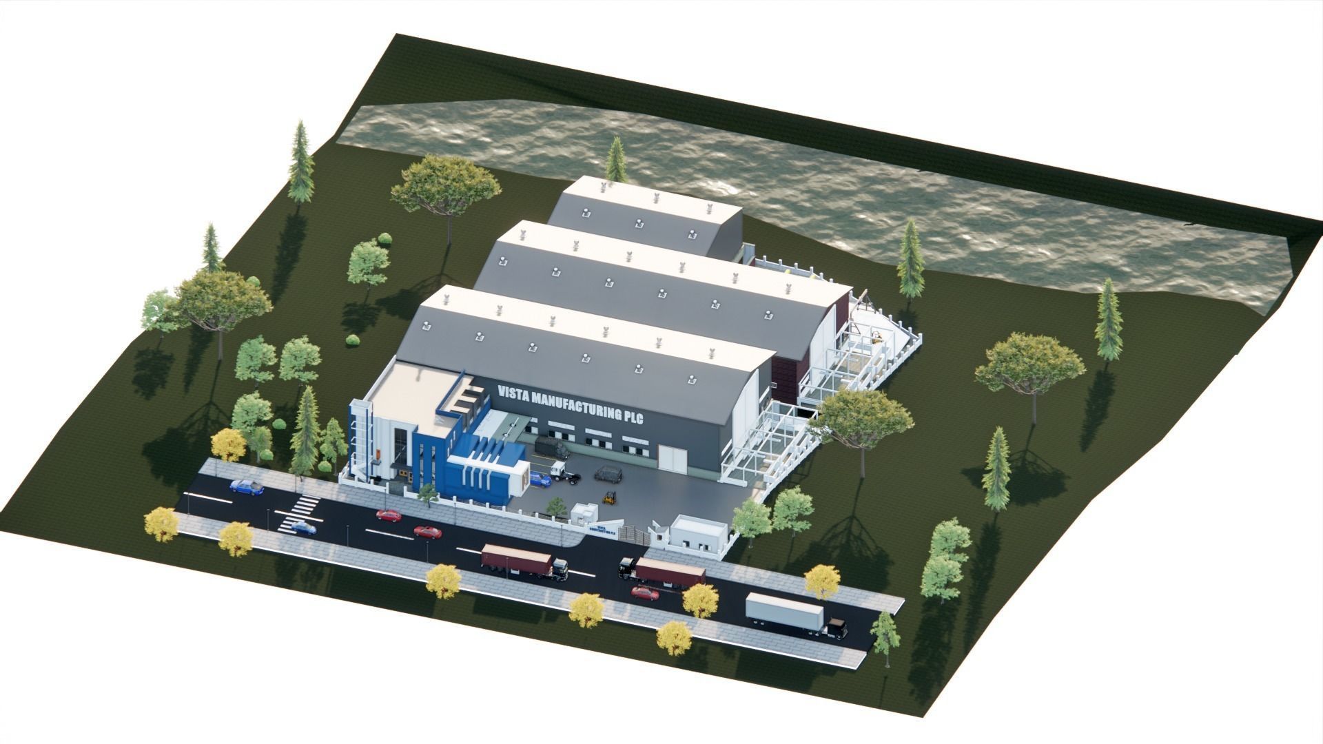 Factory Shade  3D model_4