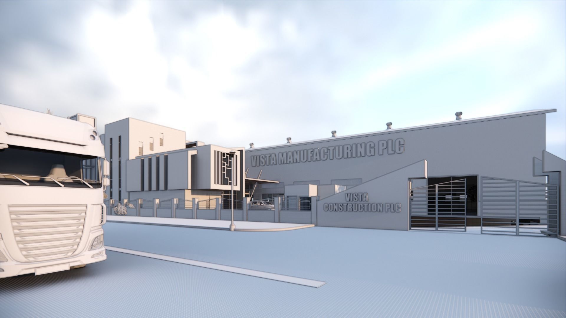 Factory Shade  3D model_2