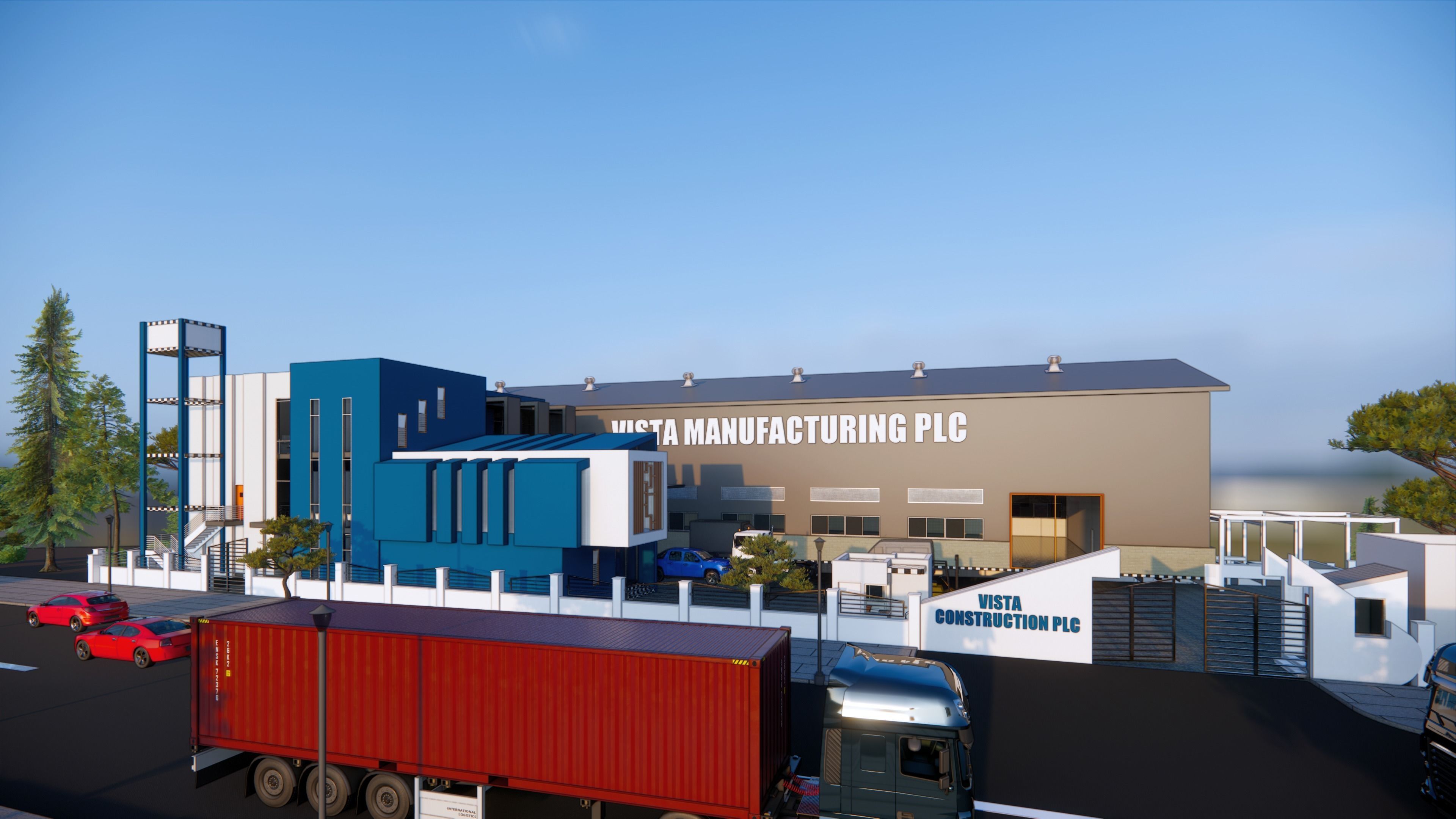 Factory Shade  3D model_3