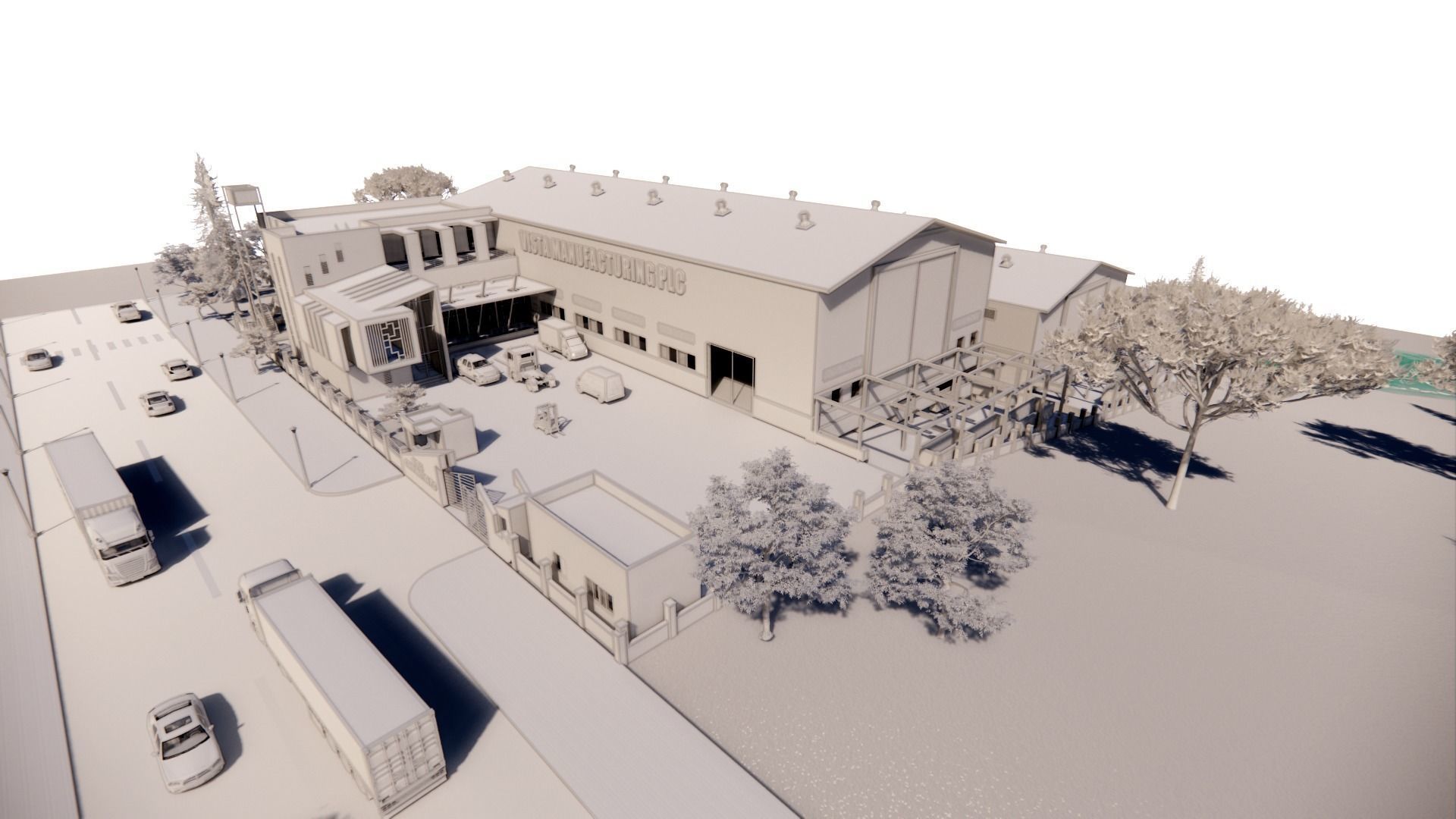 Factory Shade  3D model_5