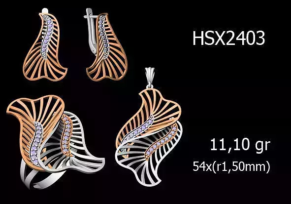 Women Rings Earrings Pendants STL OBJ FBX Details