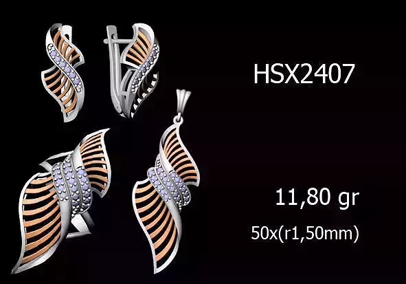 Women Rings Earrings Pendants STL OBJ FBX Details