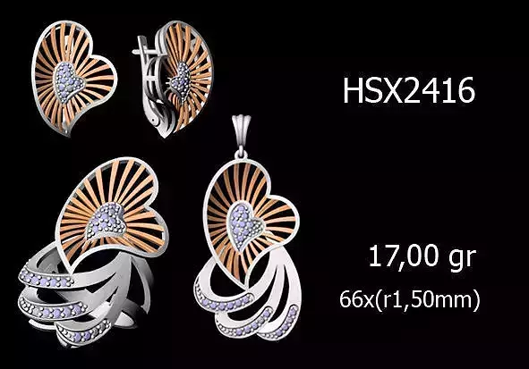 Women Rings Earrings Pendants STL OBJ FBX Details