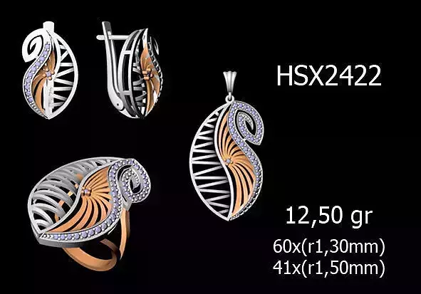 Women Rings Earrings Pendants STL OBJ FBX Details