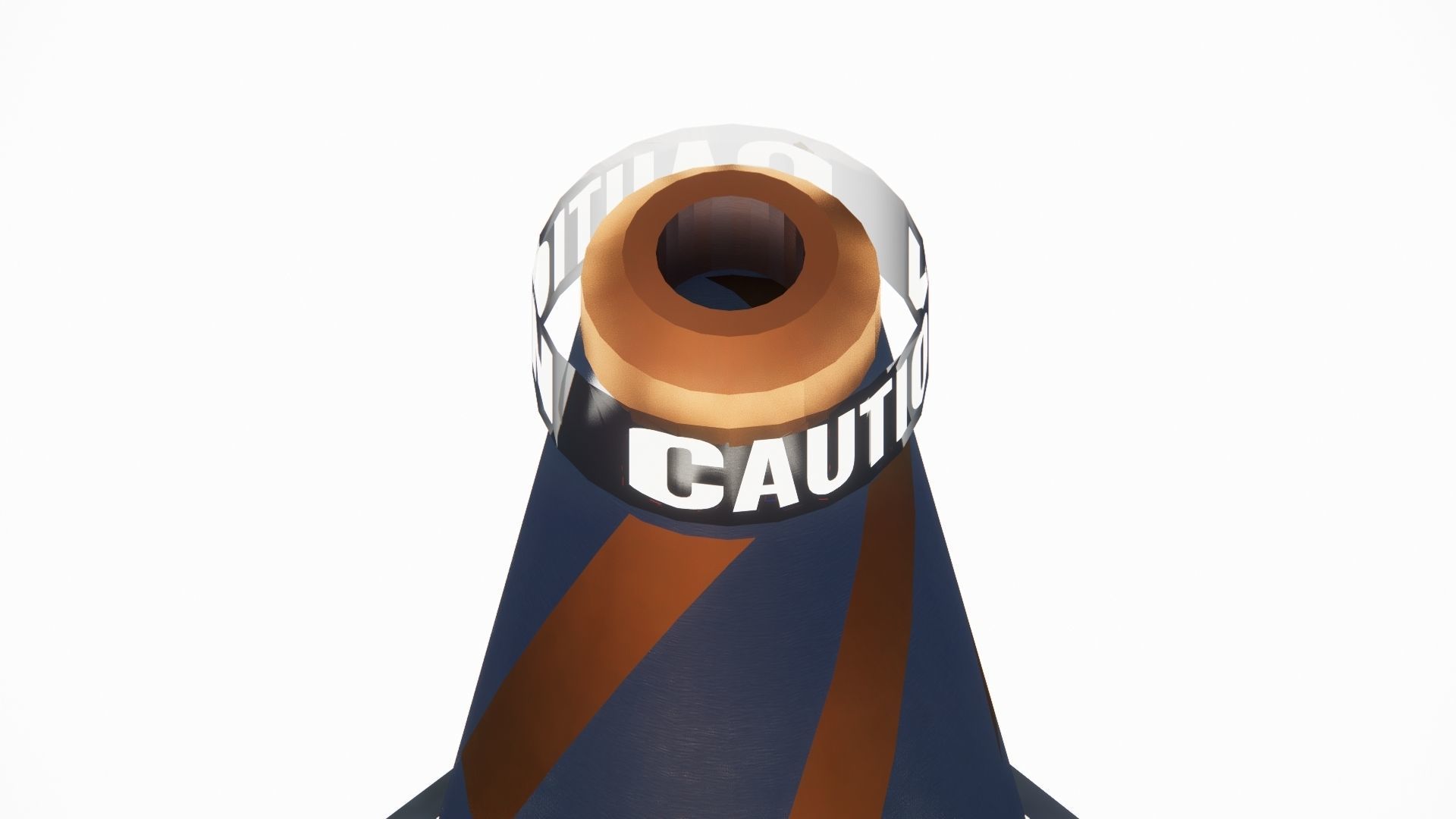 Sci-Fi Traffic Cone 002 Free 3D model_7