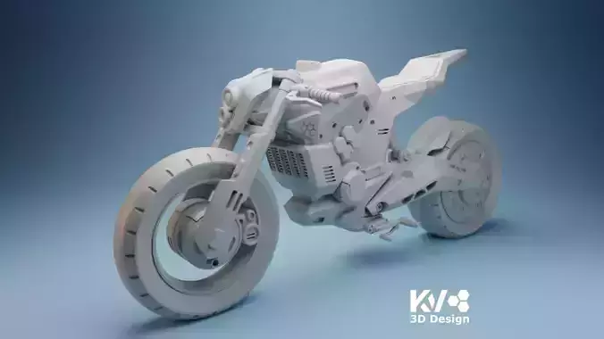 KV-Motorbike-001 motorcycle 3D print model