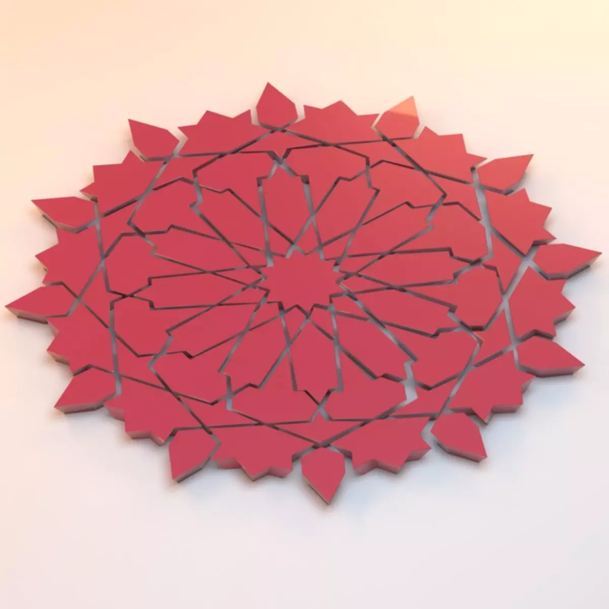 Moroccan zellige 3D print models STL 3D print model_0