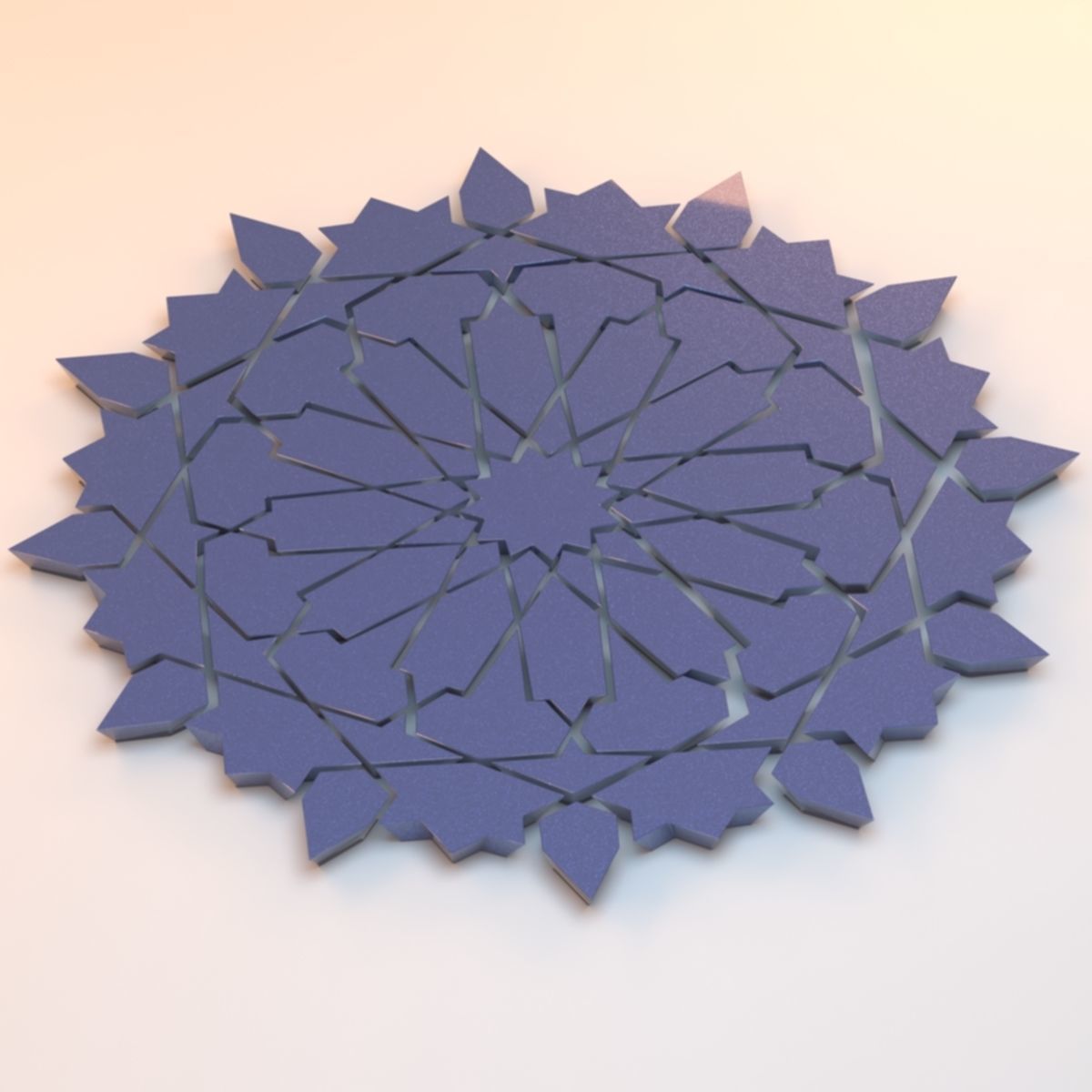 Moroccan zellige 3D print models STL 3D print model_1